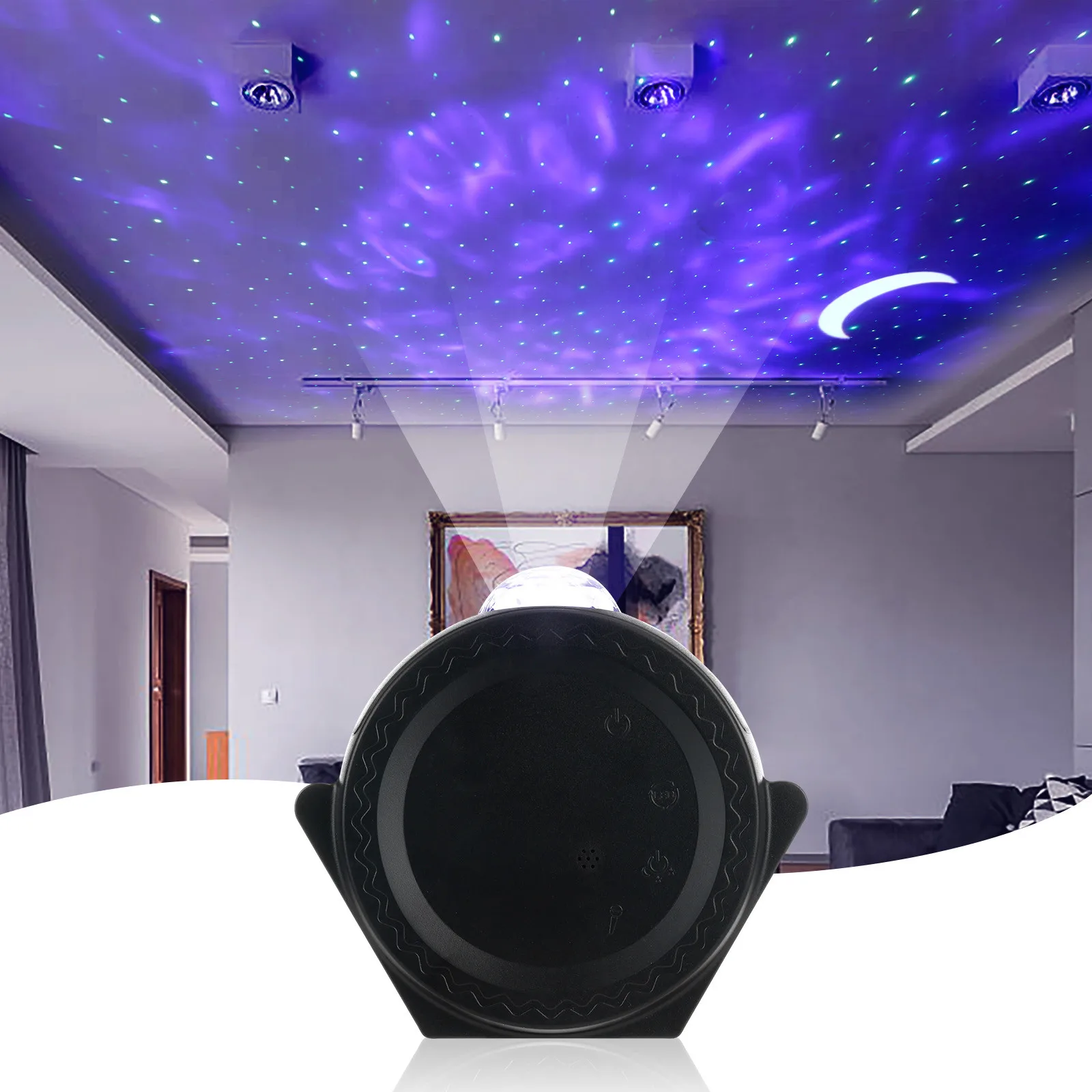 

LED Star Ocean Wave Projector Night Light Galaxy Starry Sky Projector Night Lamp For Children's gifts 7.5W 100-240V AC