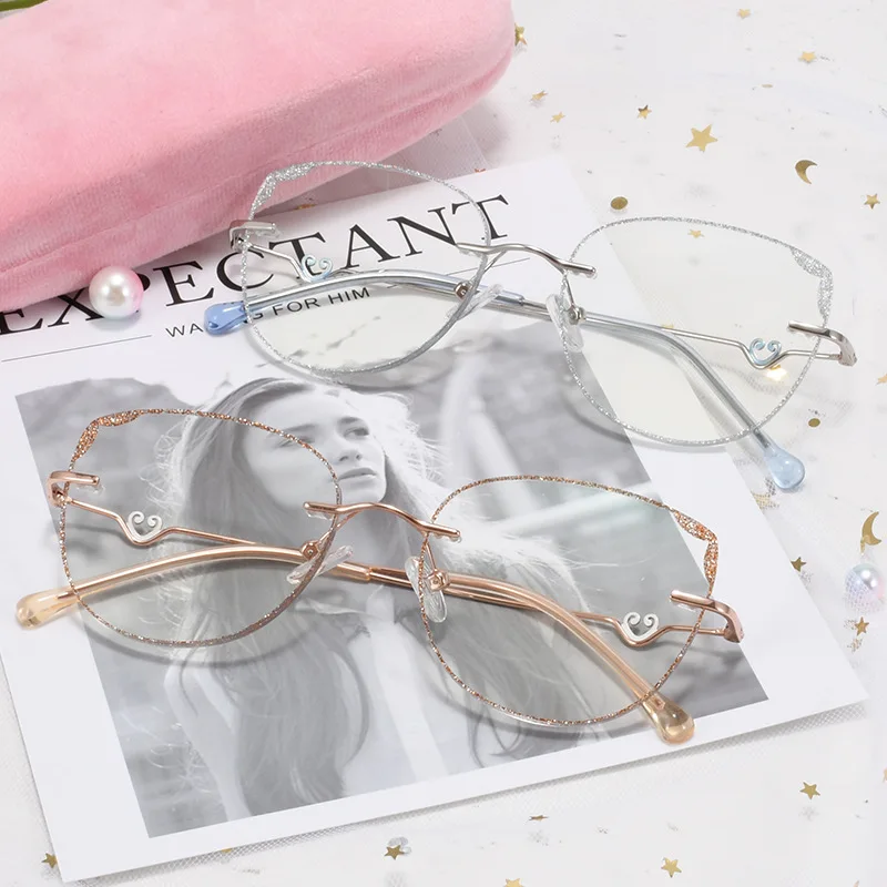 Ультрасветящаяся оправа для очков JIE.B2020 в оправе без оправы с красными