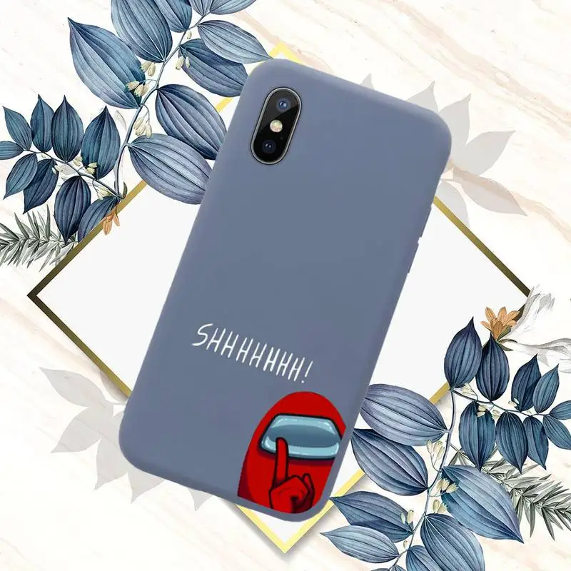 

Among Us Game Cartoon Phone Case Candy Color for iPhone 11 12 mini pro XS MAX 8 7 6 6S Plus X SE 2020 XR
