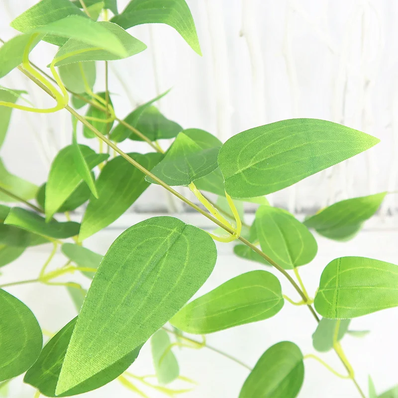 Шелковая яркая лоза 98 см подвесная искусственная листья из ротанга ветка Осенний