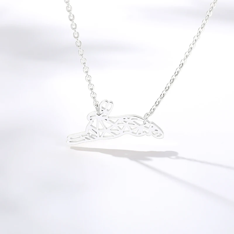 

Cute Animals Necklace Bunny Pendant Cartoon Delicate Beads Chain Fashion Rabbit Necklaces Women Girls DIY Jewelry Making Gift