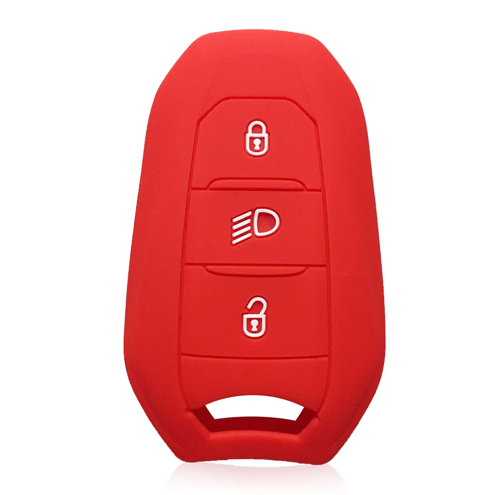 Чехол для ключей Peugeot 5008 207 208 3008 307 308 508 407 силиконовый брелок Citroen C2 C5 X7 Berlingo C3