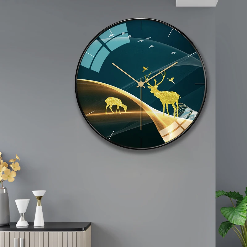 

Nordic Simple Wall Clock Modern Design Luxury Living Room Wall Watch Creative Silent Fashion Reloj Pared Industrial Decor EC50ZB