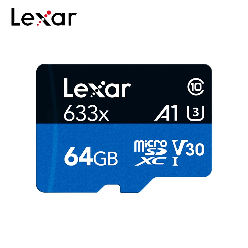 Карта памяти Micro SD Lexar TF-карта на 128 ГБ 256 64 32 высокая скорость до 95 м/с класс 10 633x |