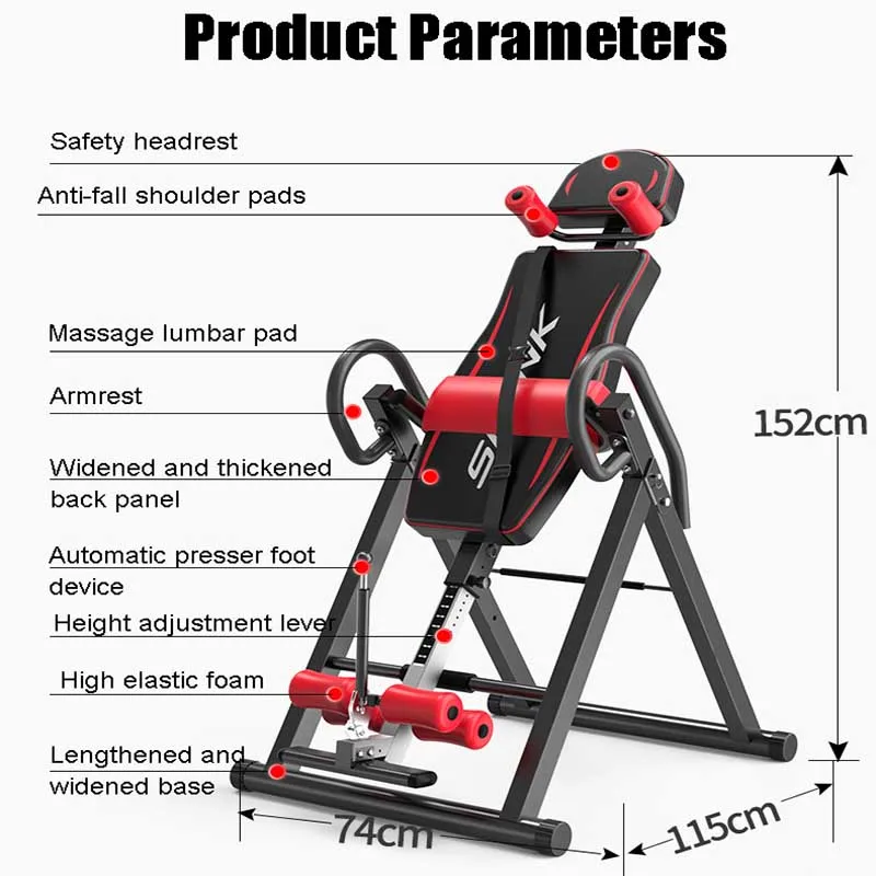 Home Handstand Machine Fitness Equipment Yoga Exercise Inverted Devices Promote Blood Circulation Stretching Aid  Cervical Spine