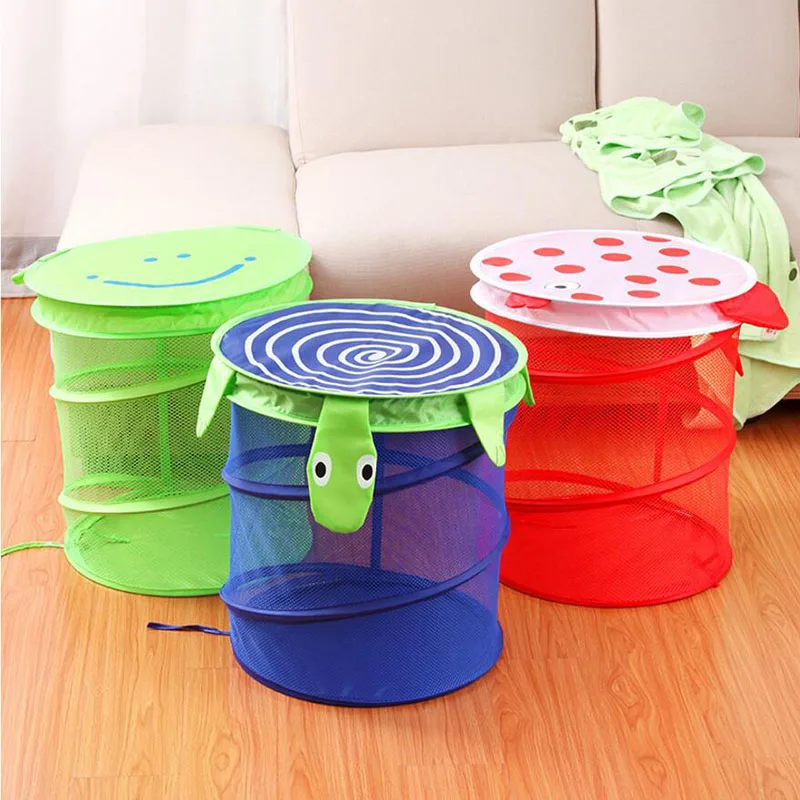 Foldable Large Capacity Storage Baskets Creative Cute Non-woven Fabrics Dirty Clothes Laundry Bag Cartoon Children Toys Holders | Дом и сад