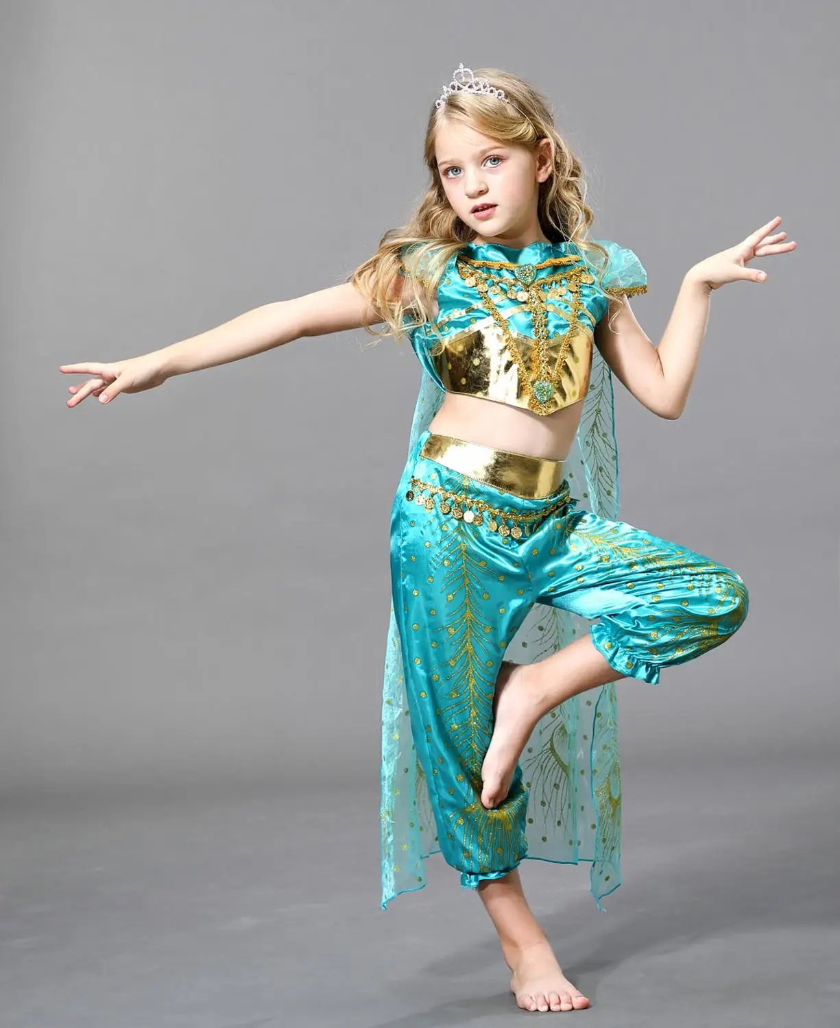 Костюм жасмина новинка 2019 костюм Аладина для косплея на Хэллоуин детский подарок