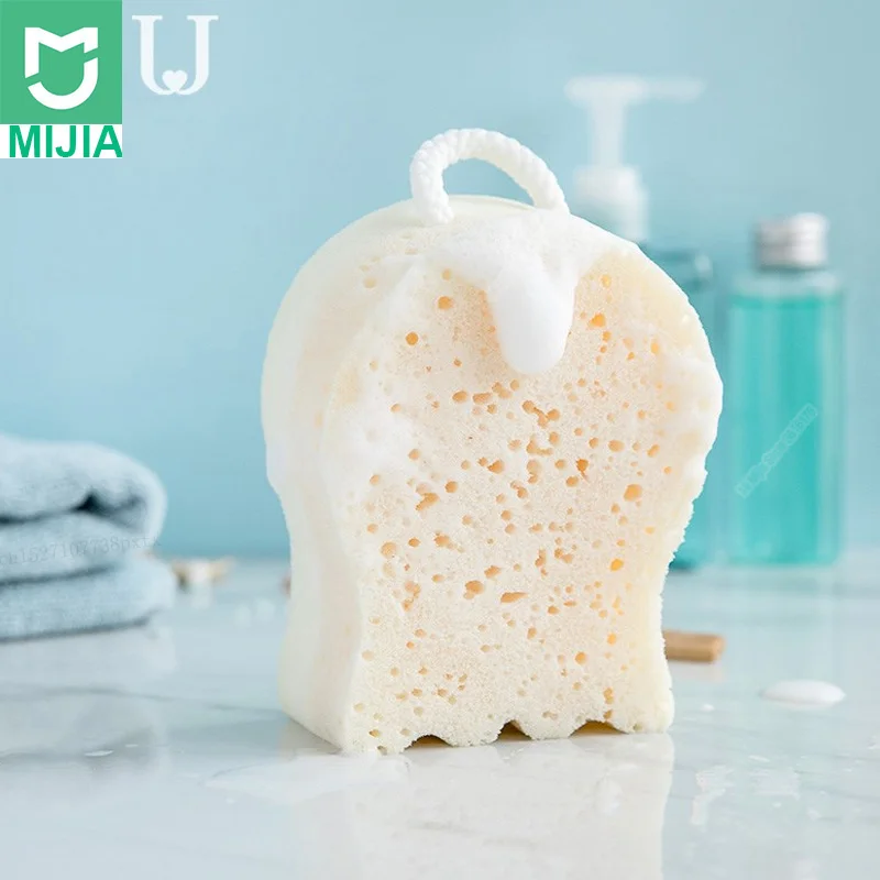 Xiaomi Mijia мультфильм губка для ванны мягкий SAin мяч для ванной отшелушивающая губка экологическая безопасность двухсторонний дизайн с шнурком