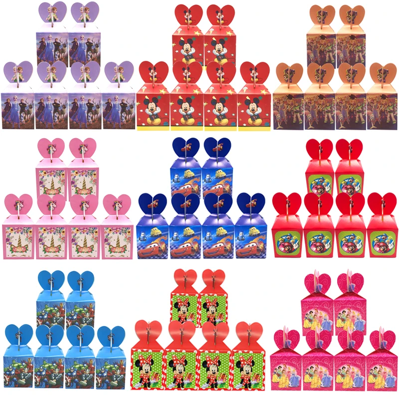 Детская коробочка для конфет на вечеринку Frozen2 Микки Маус