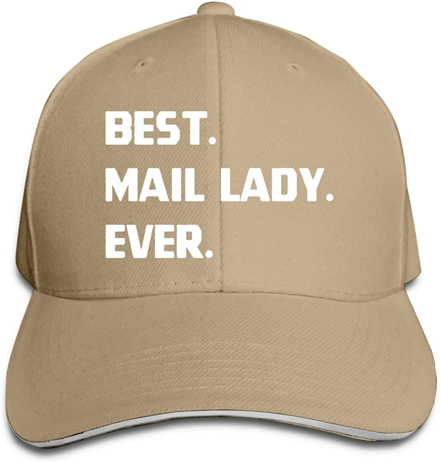 

Postal Worker Mail Lady Sandwich Hat Printed Baseball Cap Headgear Unisex Outdoor Casquette Black