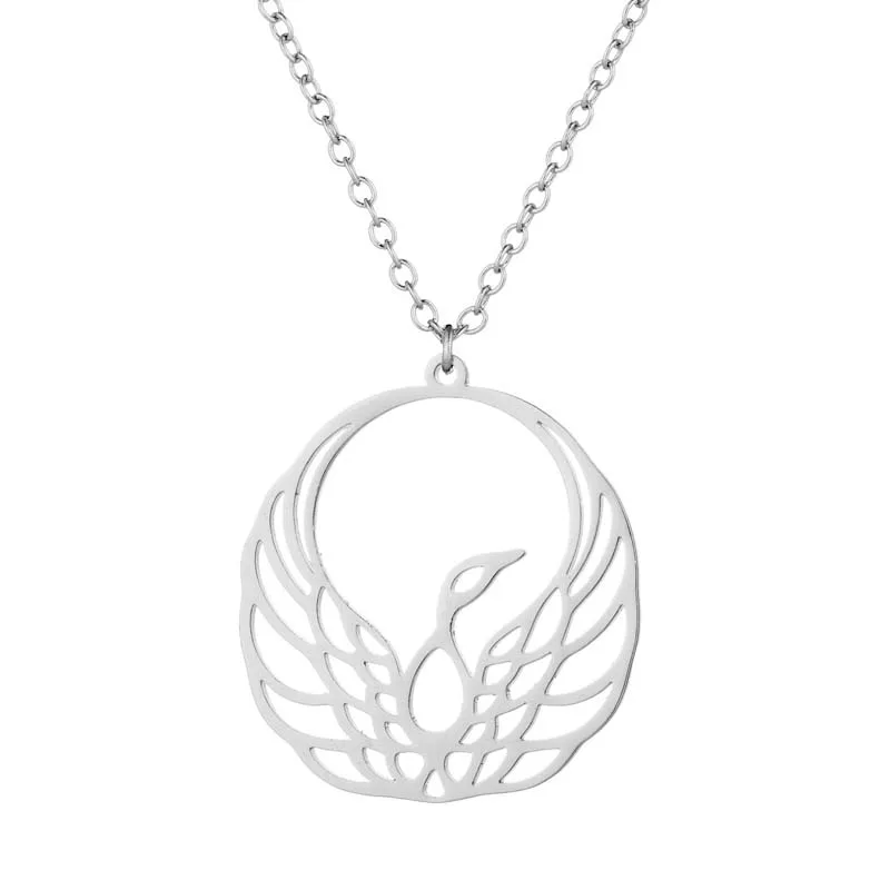 Женское колье с подвеской FENGLI ожерелье из нержавеющей стали изображением орла и