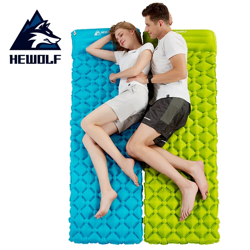 Hewolf матрас туристический коврик ультралегкий портативный воздушный 0 6 кг