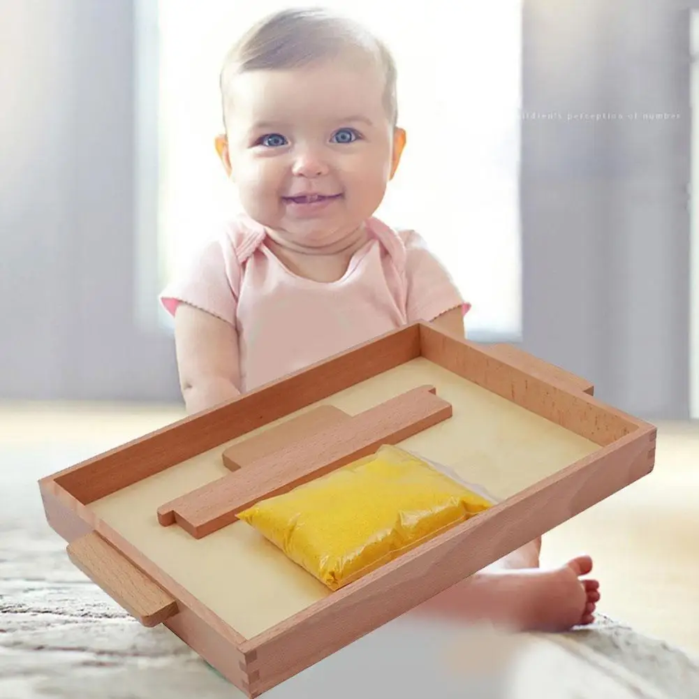 

2021 Montessori Baby Toy SAND Tray Early Childhood Education Preschool Training Learning Toys