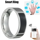 Классическое цифровое Модное Смарт-Кольцо черное водонепроницаемое для женщин и мужчин смарт-аксессуары управление умным пальцем NFC подарок для взрослых