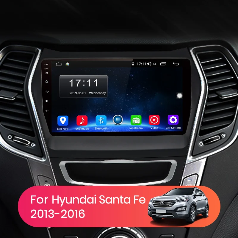 AWESAFE PX9 для Hyundai Santa Fe 3 2013 2014 2015 2016 автомобильный Радио мультимедийный видео плеер