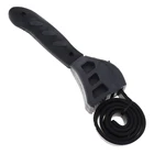 Многофункциональный гаечный ключ 2 в 1, 500 мм, с регулируемым резиновым ремешком и черной матовой ручкой для авторемонта