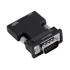 HDMI-совместимый конвертер мама-VGA Папа + аудио адаптер Поддержка вывода быстрая установка простая эксплуатация ультра-маленький
