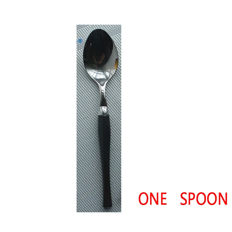 Only spoon CATHYLIN 4 шт./компл. набор столовых приборов Цвет прозрачные Нержавеющая сталь Пластик ручка посуда столовые приборы посуда набор K1 - Цвет: Only spoon