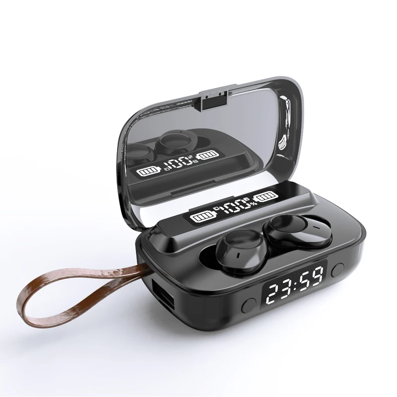 

New Product A13 Tws Bluetooth 5.1 Earphone Stereo Sports Ipx7 Waterproof Wireless Earphones Touch Earbuds With Flashlight Clock