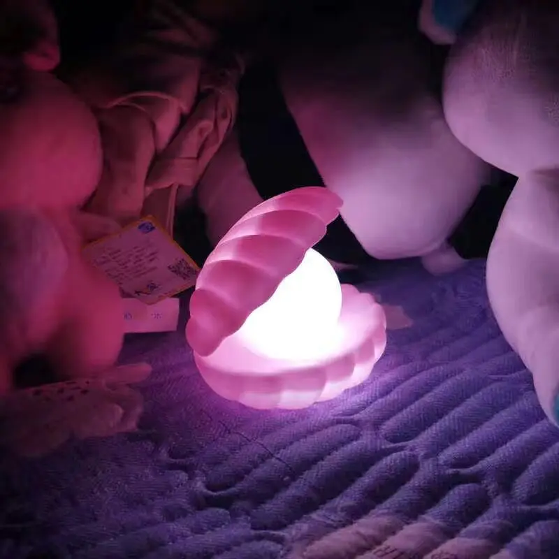 Shell Nightlight Bedside Lamp Ins Girl's Desktop Decoration Room Decoration
