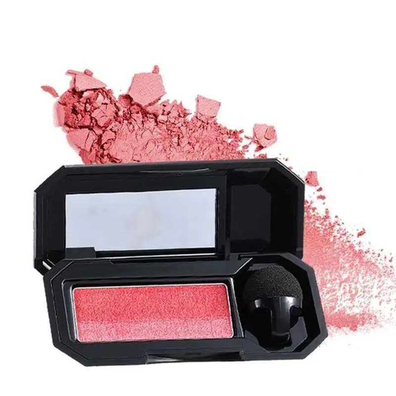 2 цвета s мерцающие тени для век телесный цвет румяна макияж водонепроницаемый