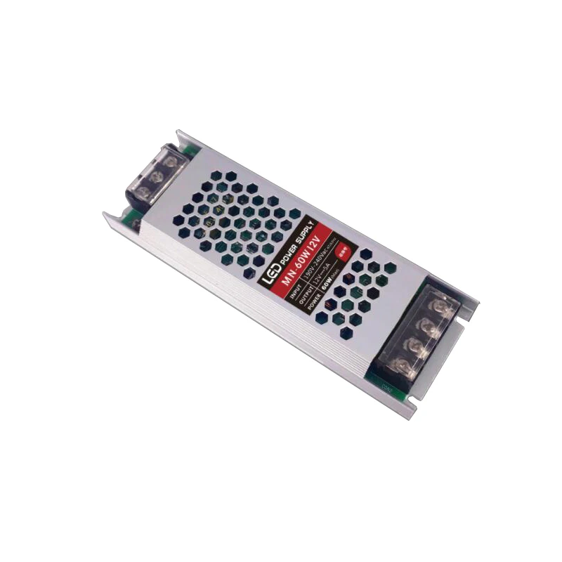 Ультратонкий трансформатор источник питания драйвер для светодиодной ленты