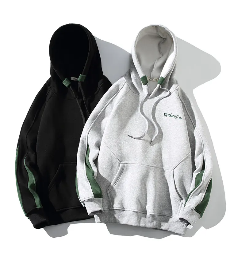 Уличная панк 2021 осень весна Свободный Повседневный свитер мужской серый черный