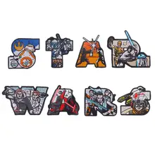 Star Wars Anime Element Patch Patch Badge Creative Personality Sweater Cotton Cloth Patch Hole Embroidery Animation Derivatives