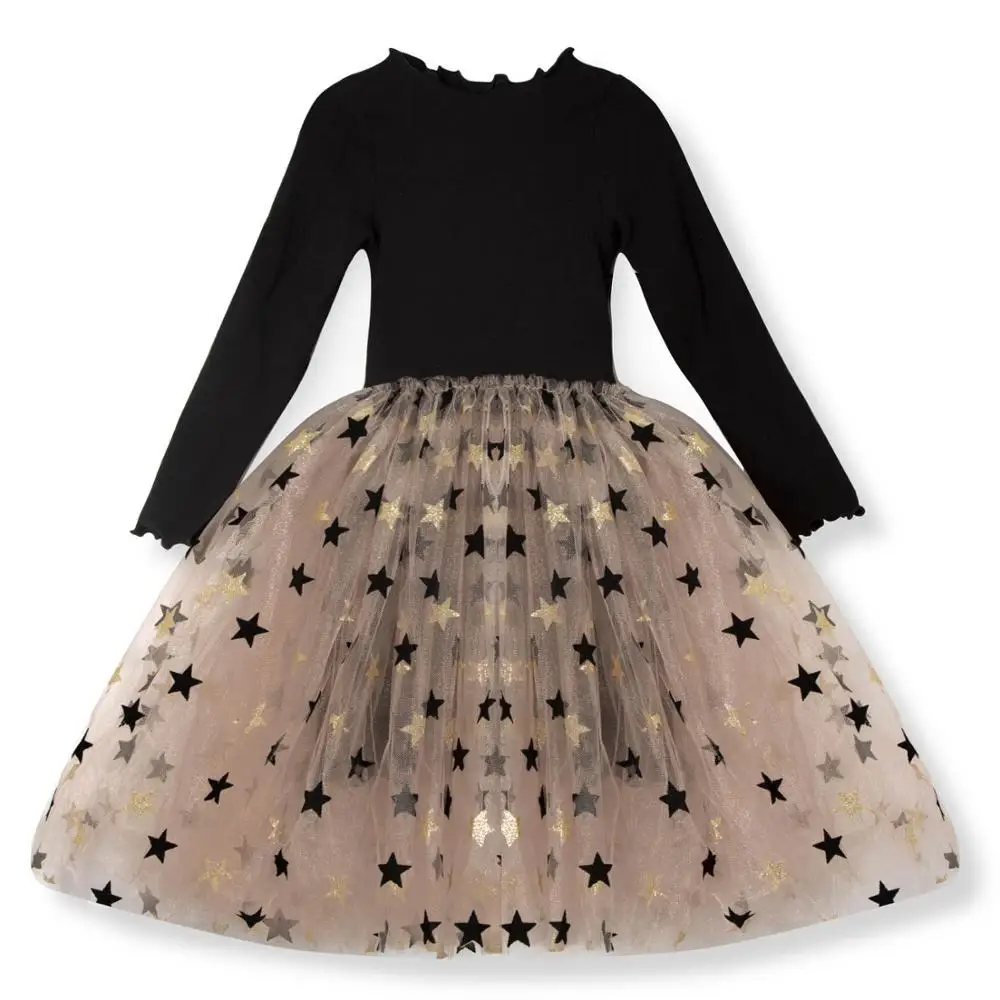 Style4 Осень-зима одежда с длинным рукавом Детские платья для девочек; одежда на год рождественское платье-пачка вечерние платья платье принцессы для От 3 до 8 лет; Одежда для девочек - Цвет: Style4
