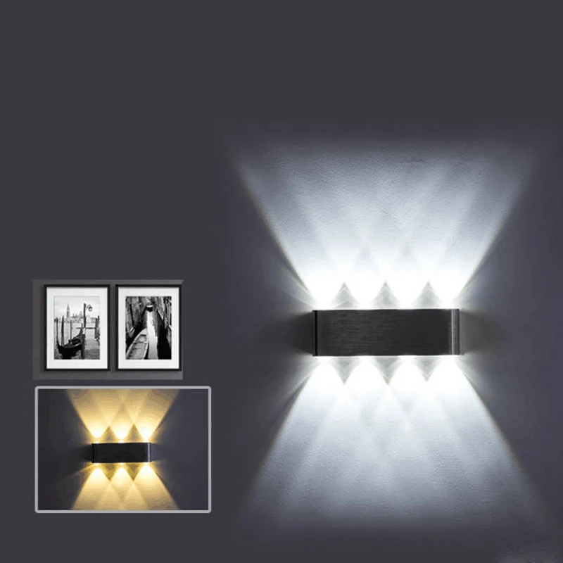 Светодиодный настенный алюминиевый светильник 6 Вт 8 современный светодиодный