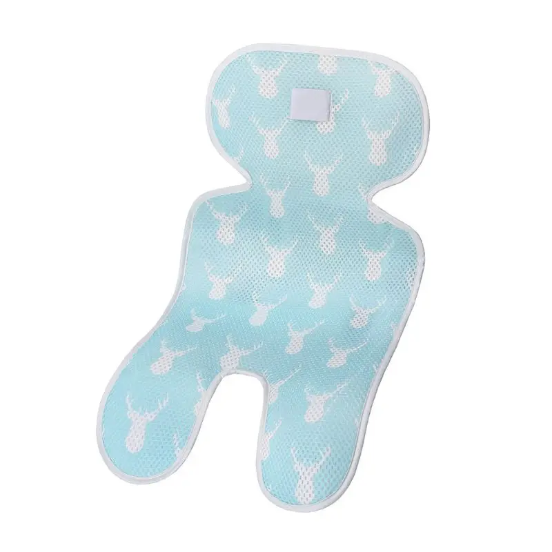 

Коврик для детской летней коляски, дышащая 3D сетчатая подушка для сиденья, Удобная подкладка для малыша, строчка