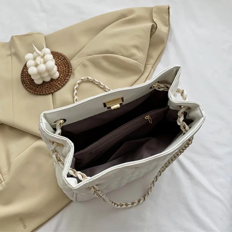 Вместительная женская сумка DikizFly на цепочке роскошные дорожные кожаные дамские