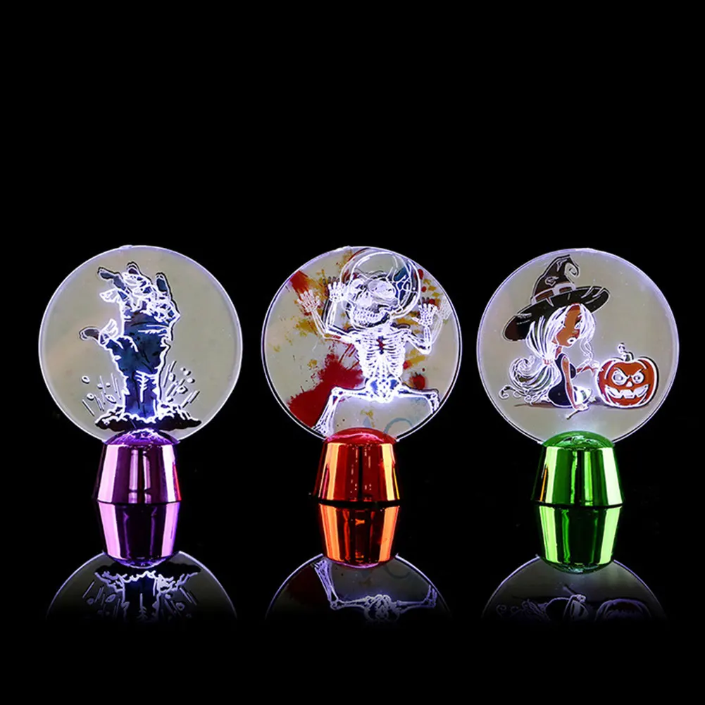 

Halloween Horror Pumpkin/Skeleton/Witch LED Night Light Desktop Ornament Decor