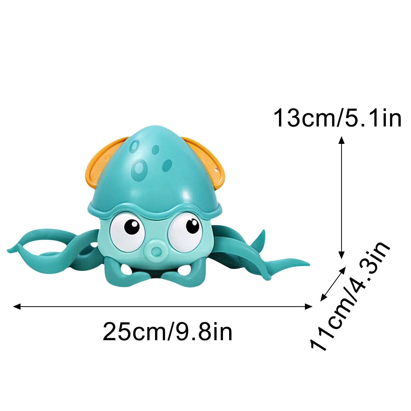 

Kids Cartoon Cute Octopus Bathing Toys For Children With Wind-up Chain Clockwork Water Floating Beach Baby Playing Toys