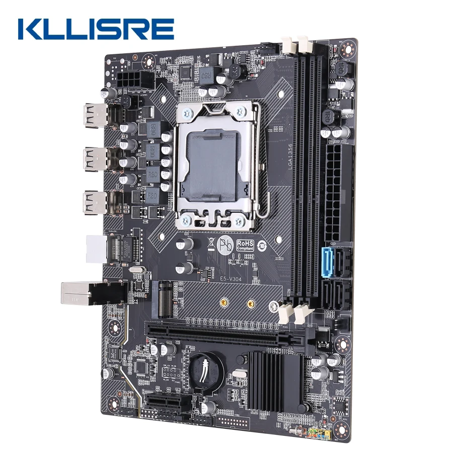 Материнская плата Kllisre X79 LGA1356 поддерживает REG ECC NVME M.2 серверную память и процессор