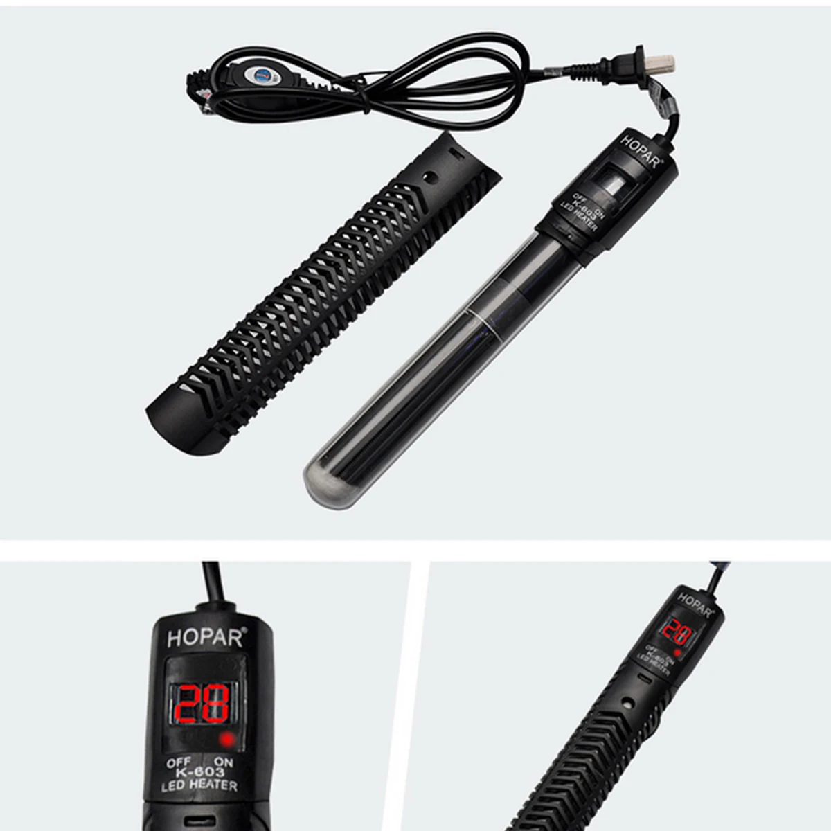

Automatic Constant Temperature Heating Heater Rod LED Submersible Aquarium Fish Tank Power Saving Heater For Fish Tank Aquarium
