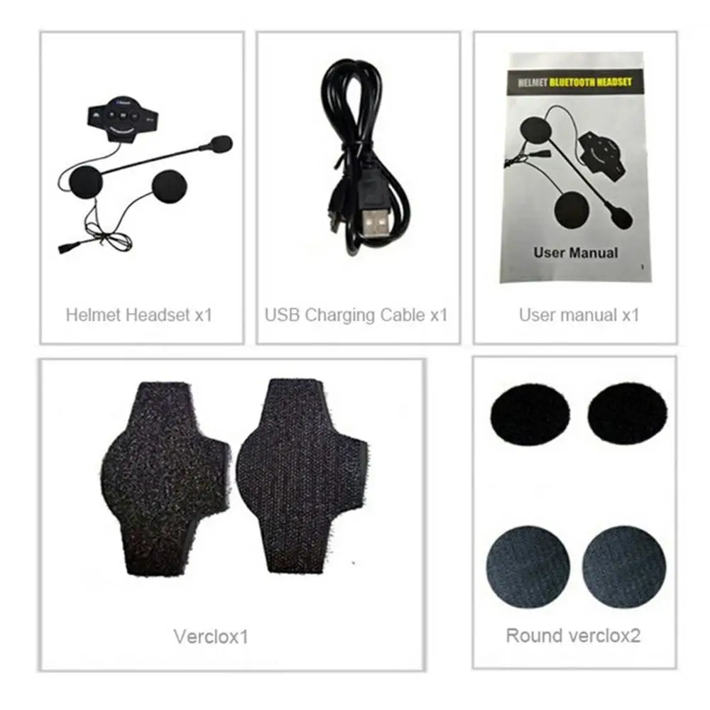 

Motorcycle Wireless V4.1 Helmet Headset Wireless Moto Stereo Earphone MP3 Music Handsfree Interphone Headsets