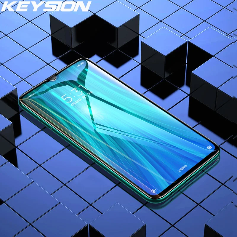 KEYSION, закаленное стекло для Redmi Note 8, 8 Pro, 8 T, 8A, 7, 7A, защита экрана телефона, HD, прозрачное, полное покрытие, стекло для Redmi Note 7, 6 Pro