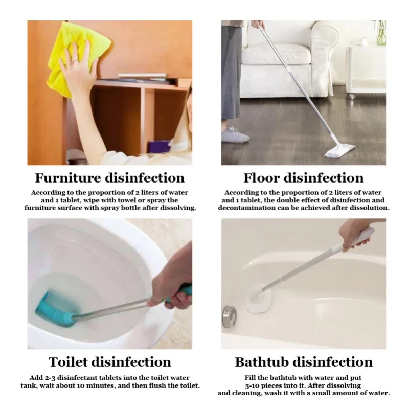 100 шт/200 шт таблетки для мгновенной дезинфекции бассейна диоксид хлора шипучие