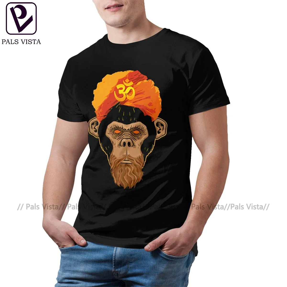 

Monkey Tee Shirt Fashion Short-Sleeve 100 Cotton T Shirt Basic Print Tshirt 3xl Men