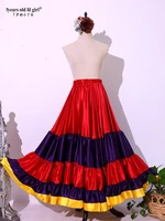 flamenco chiffon wine red and purple and yellow rim dresses 9ex50