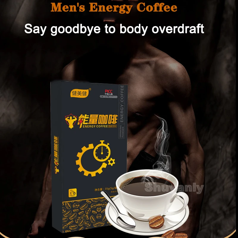 

Ginseng Oyster Power Coffee for Men Enhance Libido Relieve Stress Promote Erection Man's Health Product Kidney Deer Whip Coffee
