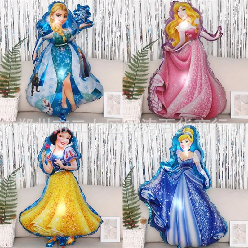 Воздушные шары гелиевые декорации белые подарки принцесса снег большой Спящий