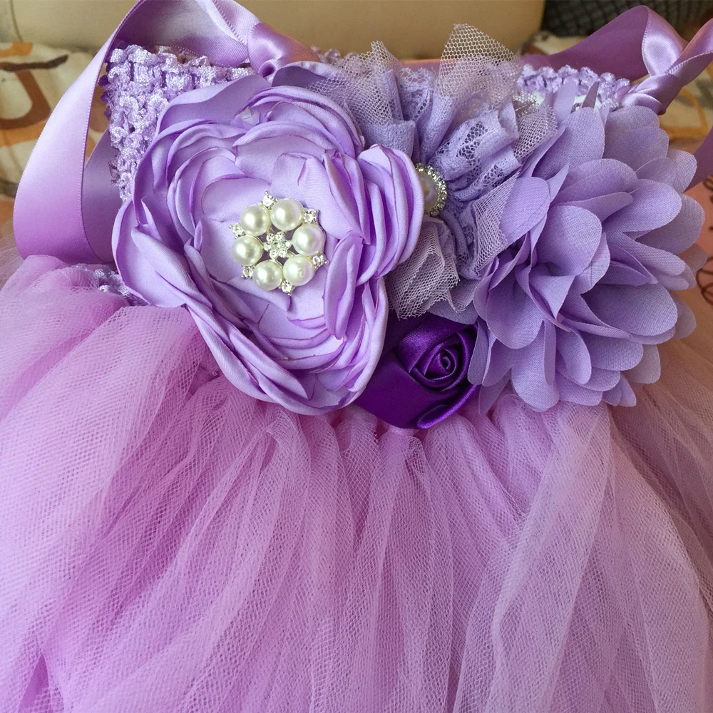 Платье-пачка с цветочным узором для девочек Детские платья-пачки принцессы