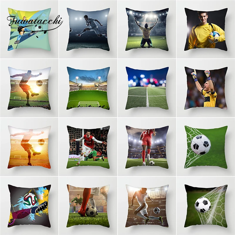 Спортивная наволочка Fuwatacchi с рисунком стрельбы футбола для домашнего дивана