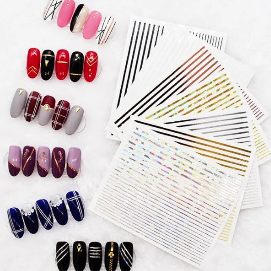 1 шт. лазерная металлическая лента для нанесения лака ногтей|Стикеры и наклейки| |