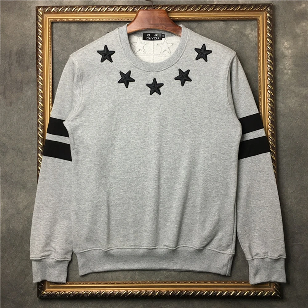 Толстые свитшоты DUYOU Мужская брендовая одежда спортивные костюмы с вышивкой