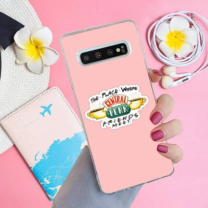 

Friends TV Show Door Phone Case Transparent for Samsung A71 S9 10 20 HUAWEI p30 40 honor 10i 8x xiaomi note 8 Pro 10t 11
