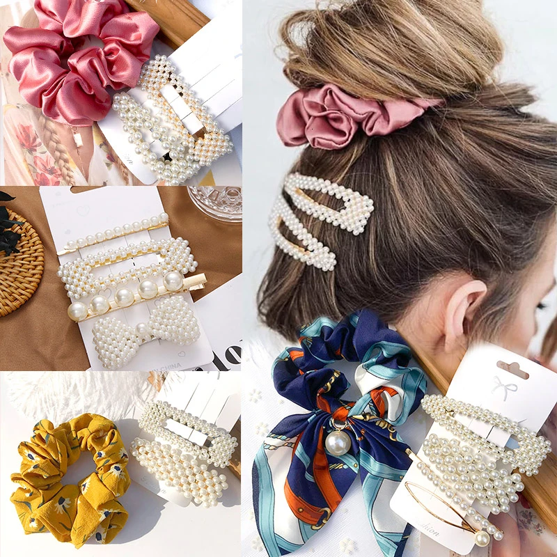 Женская заколка пряжка с искусственным жемчугом 1 комплект| |