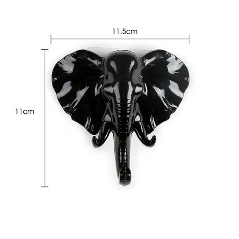 1 шт. креативный крючок в виде носа слона бесшовный декоративный настенный для